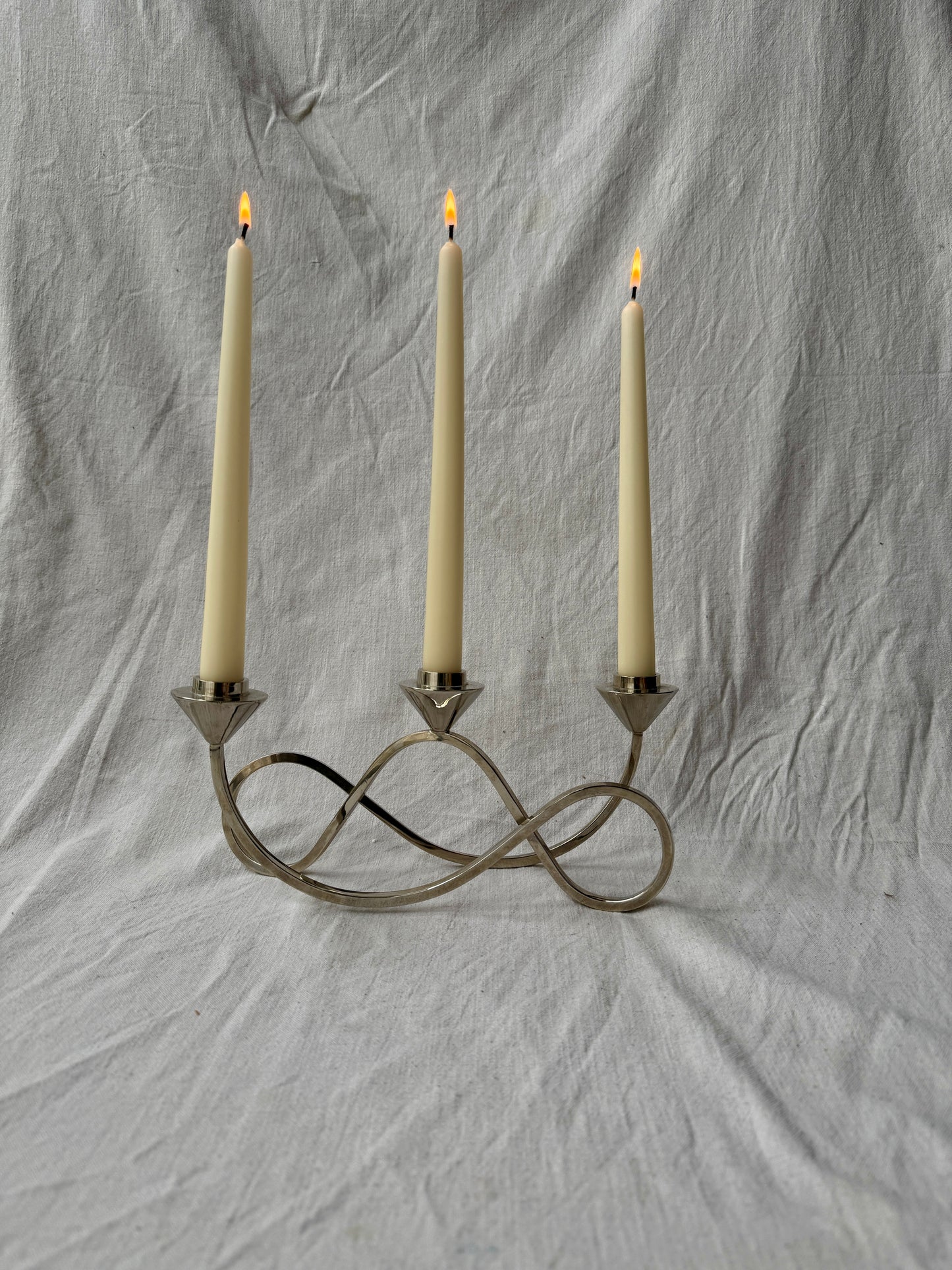 Silver plated candelabra