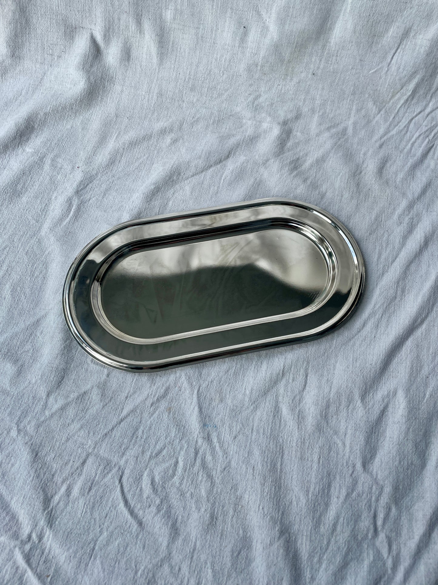 Simple silver tray