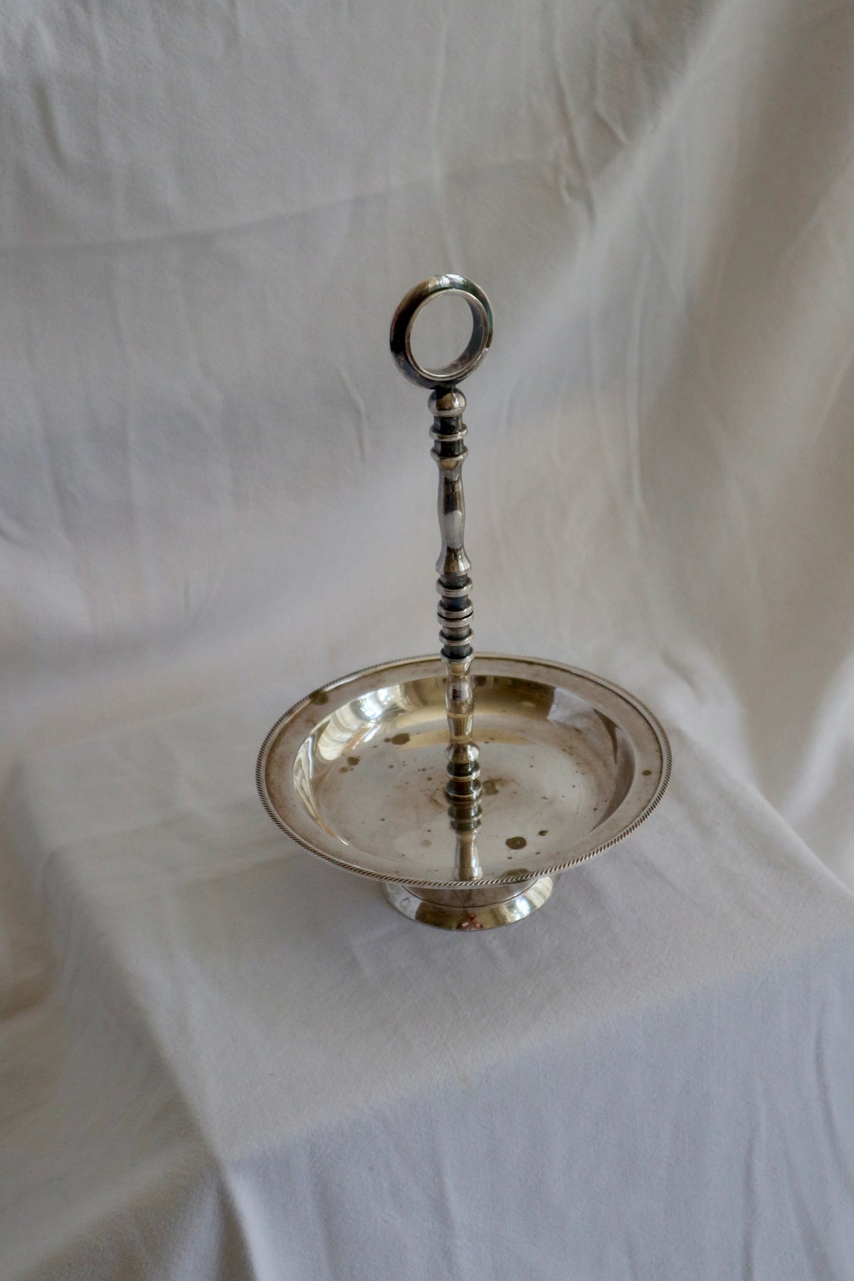 Antique French silver plated trinket/serving dish