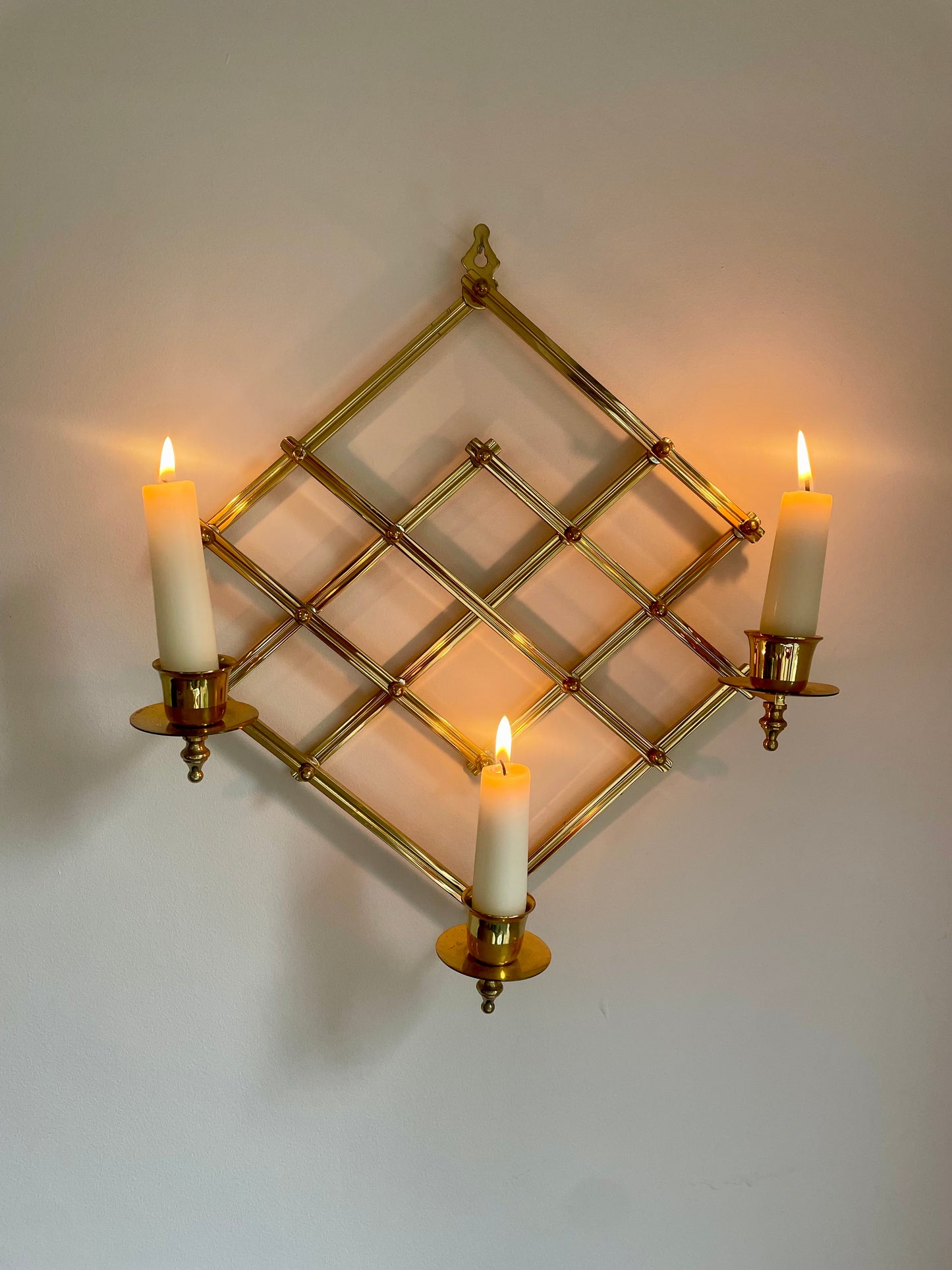 *SALE* Brass accordion sconce