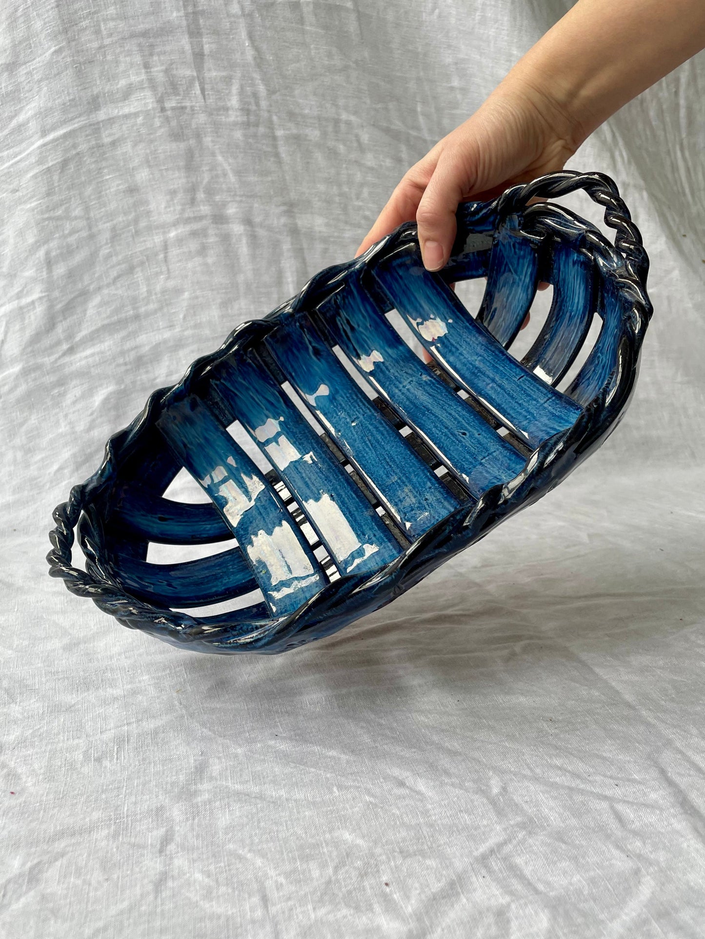 *SALE* Handmade ceramic basket
