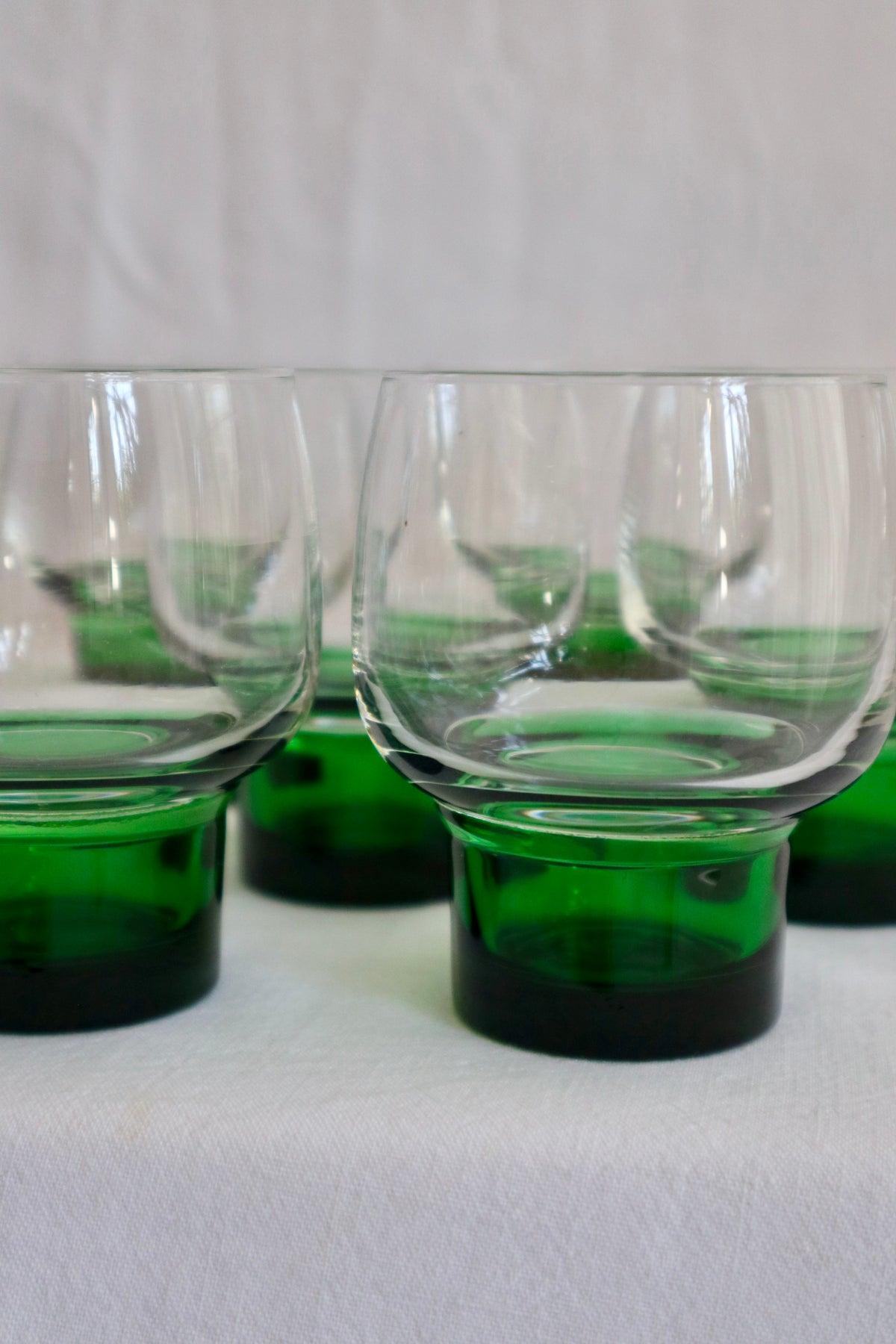 Set of 6 rare 1960s/70s French wine/cocktail glasses