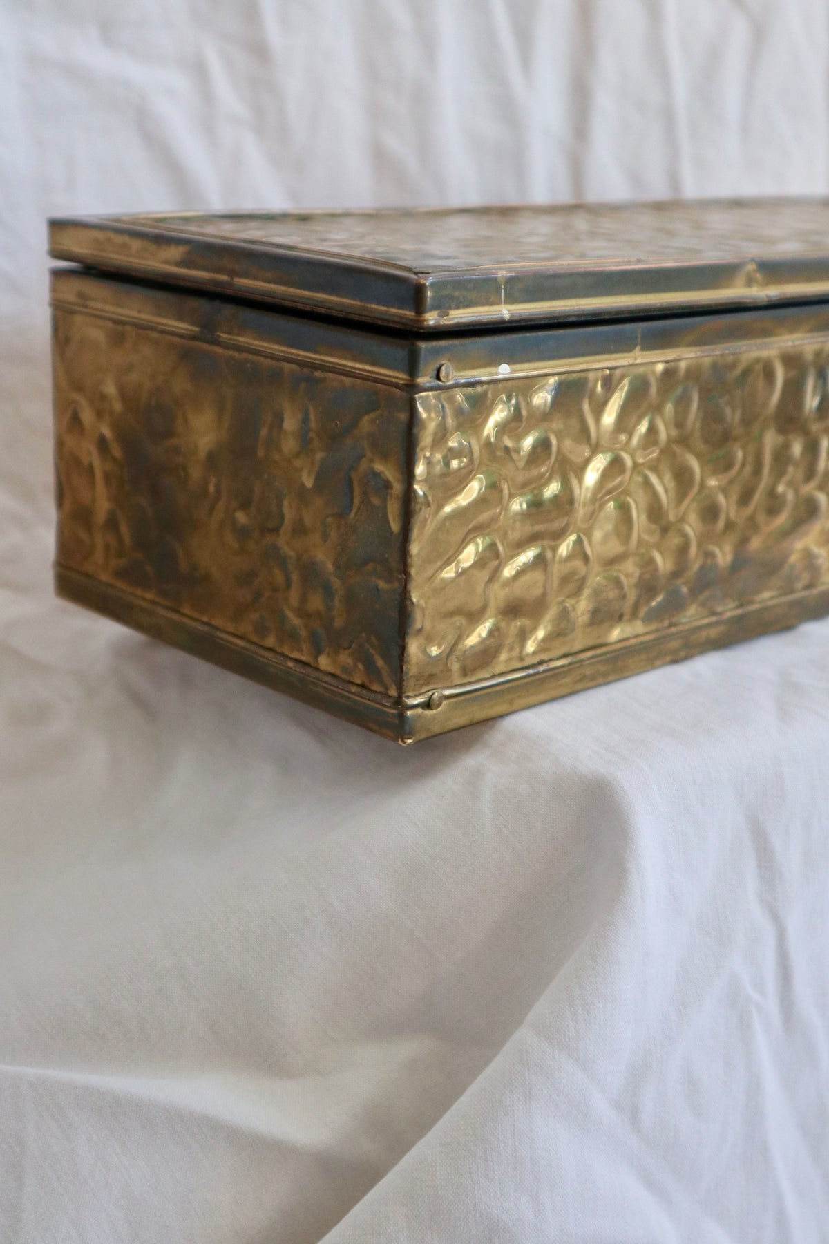 Large brass vintage box