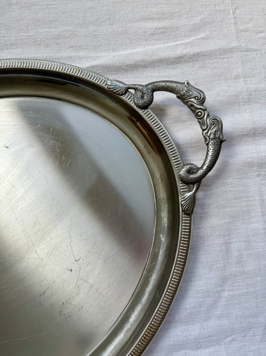 Large vintage French serving tray