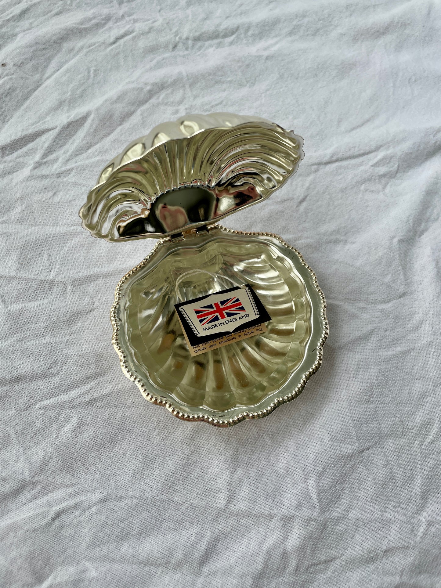 Silver Plated Shell Caviar/Butter Dish