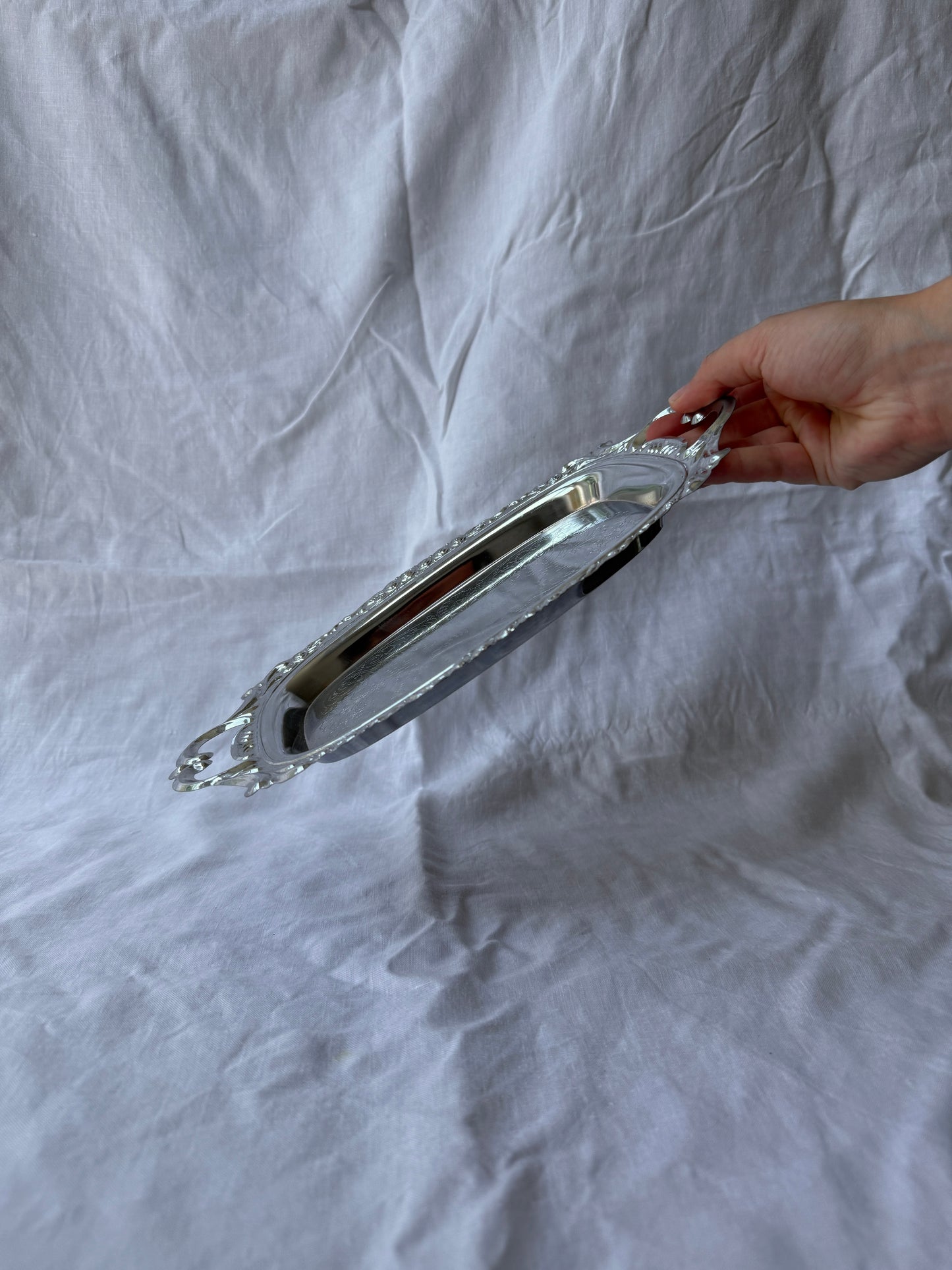 Vintage inox mini-tray
