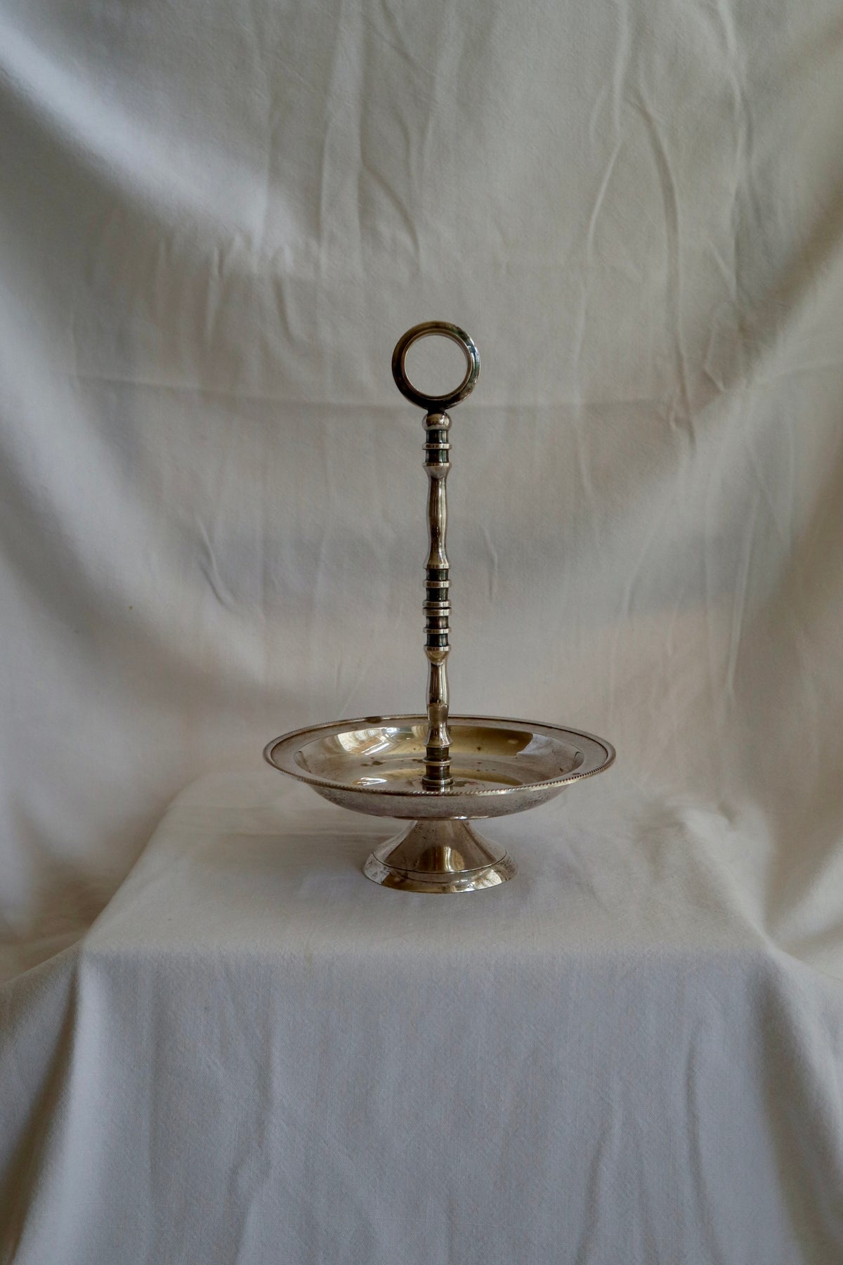 Antique French silver plated trinket/serving dish