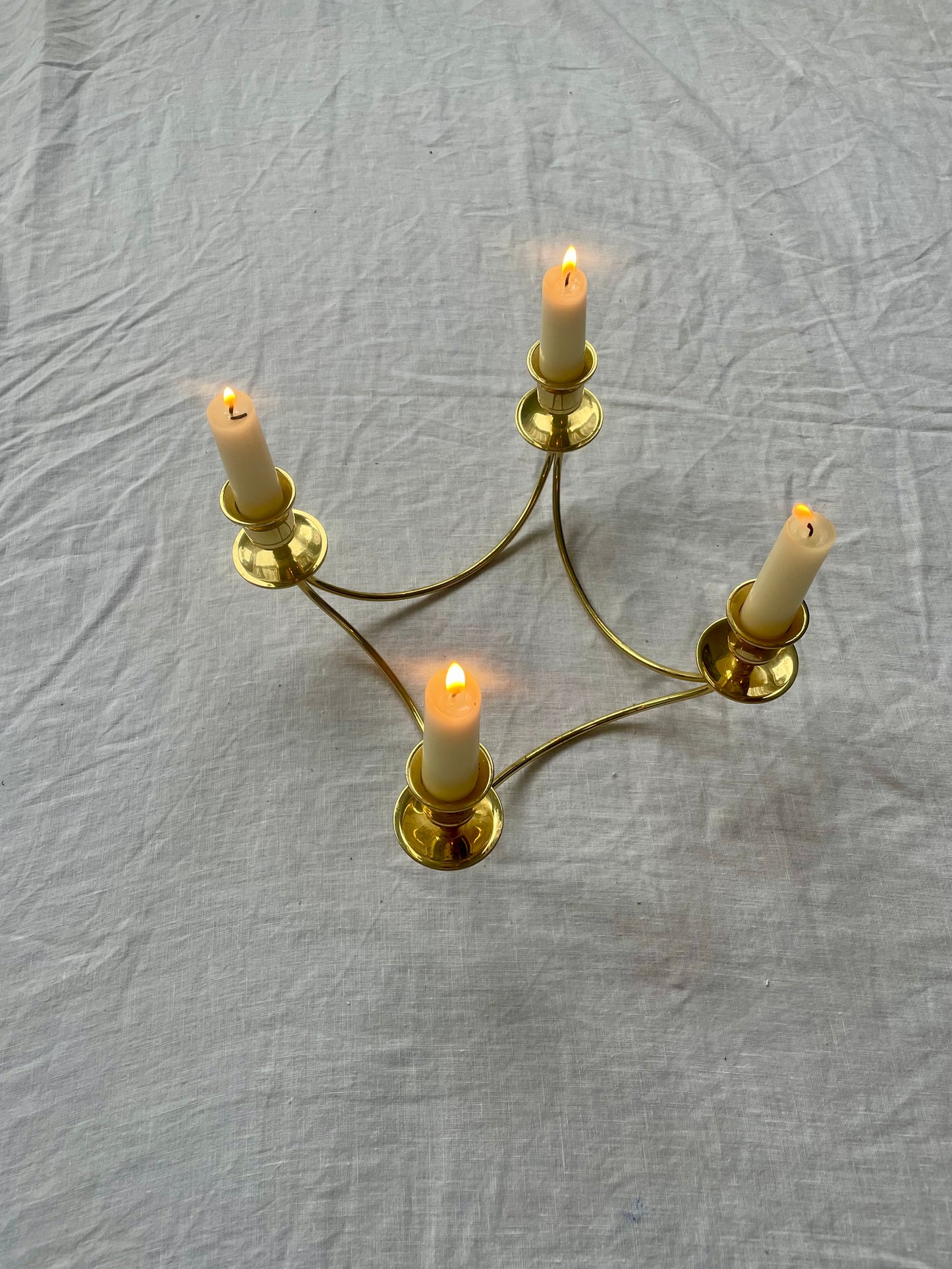 Brass candelabra