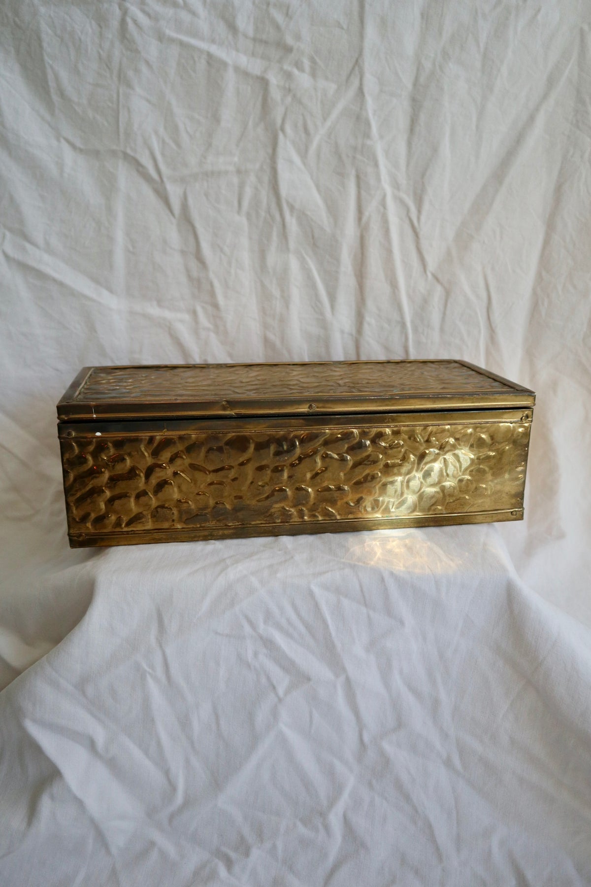 Large brass vintage box