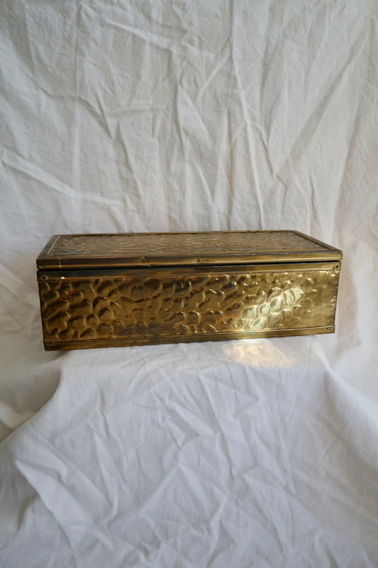 Large brass vintage box