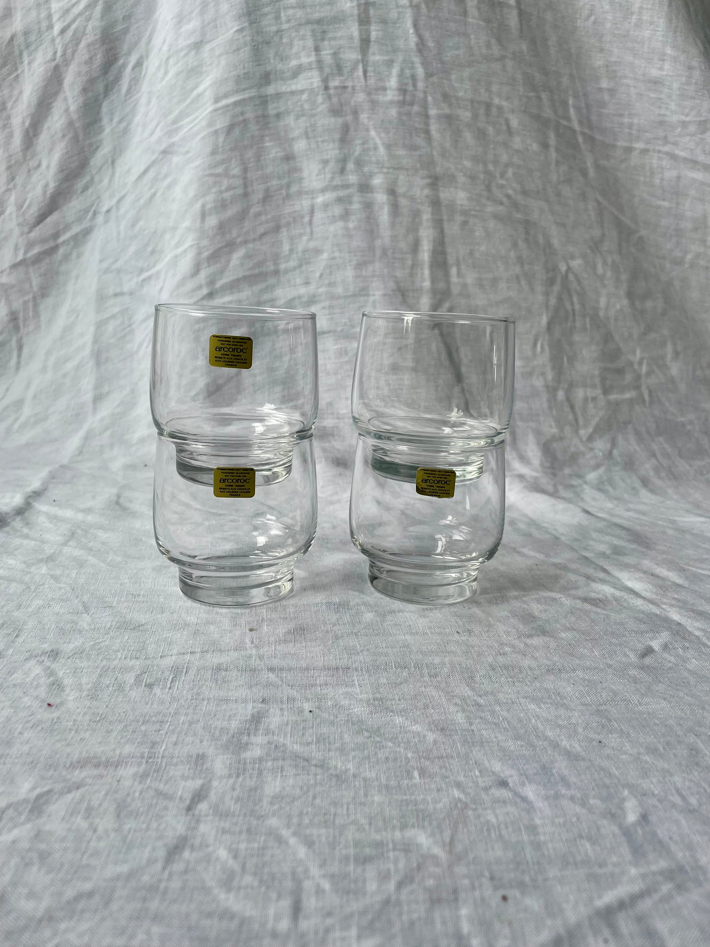 Set of four French mid-century glasses