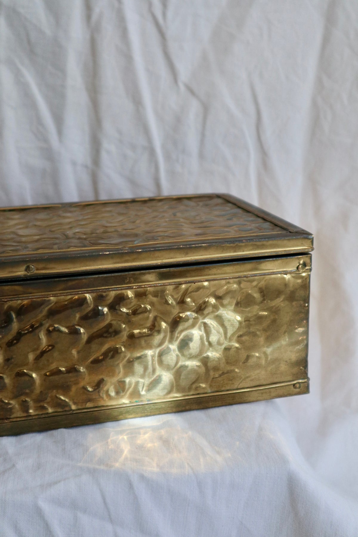 Large brass vintage box