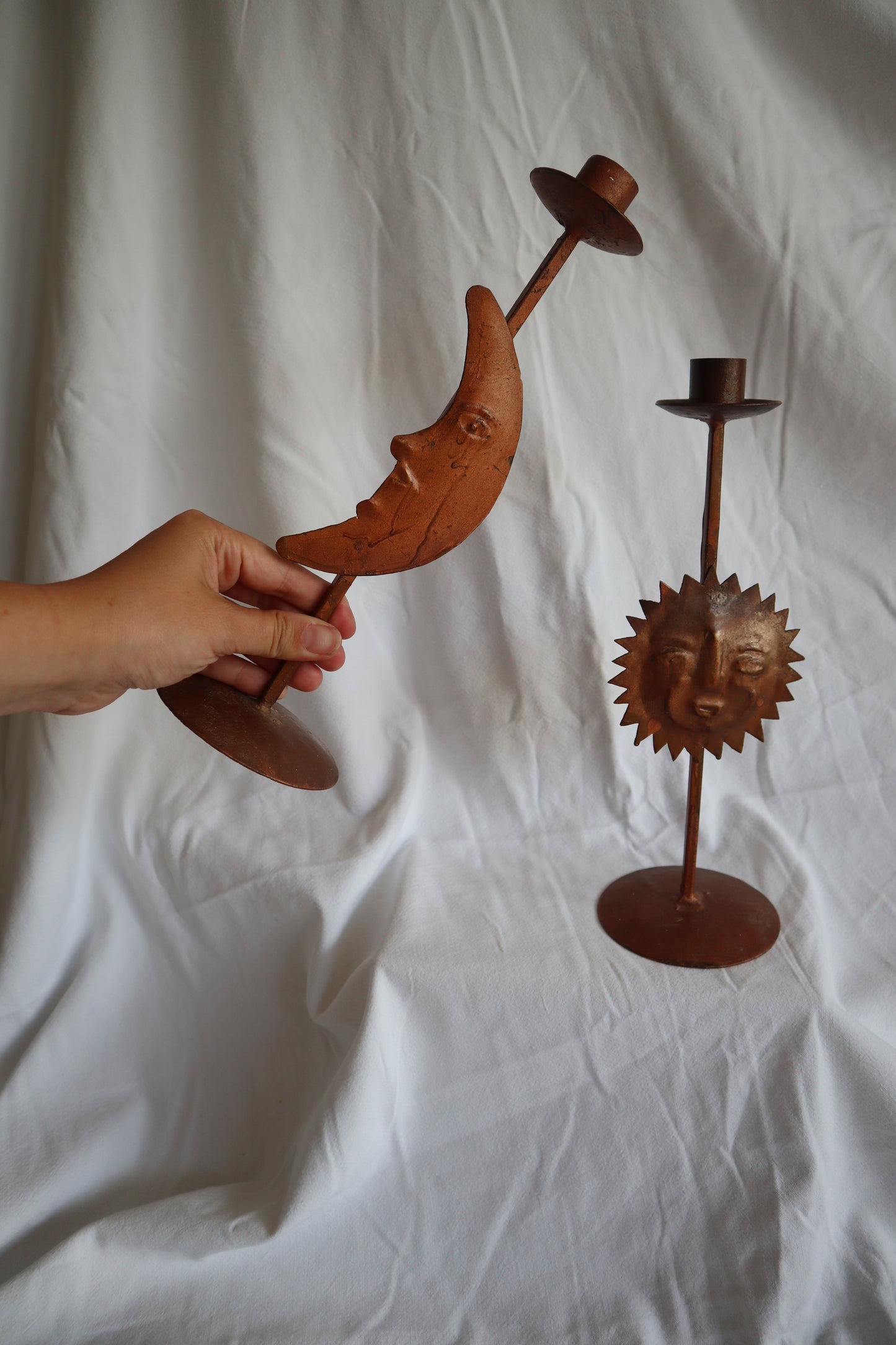 Celestial candlestick pair