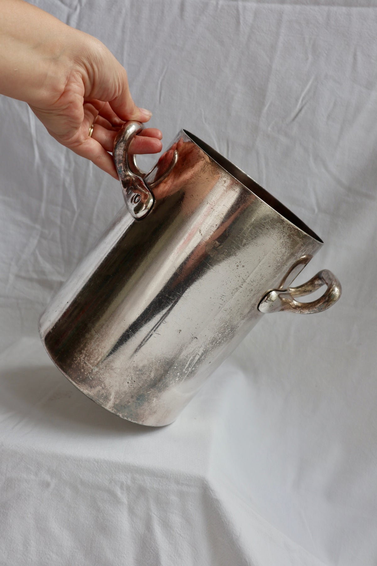 Antique French art nouveau wine cooler
