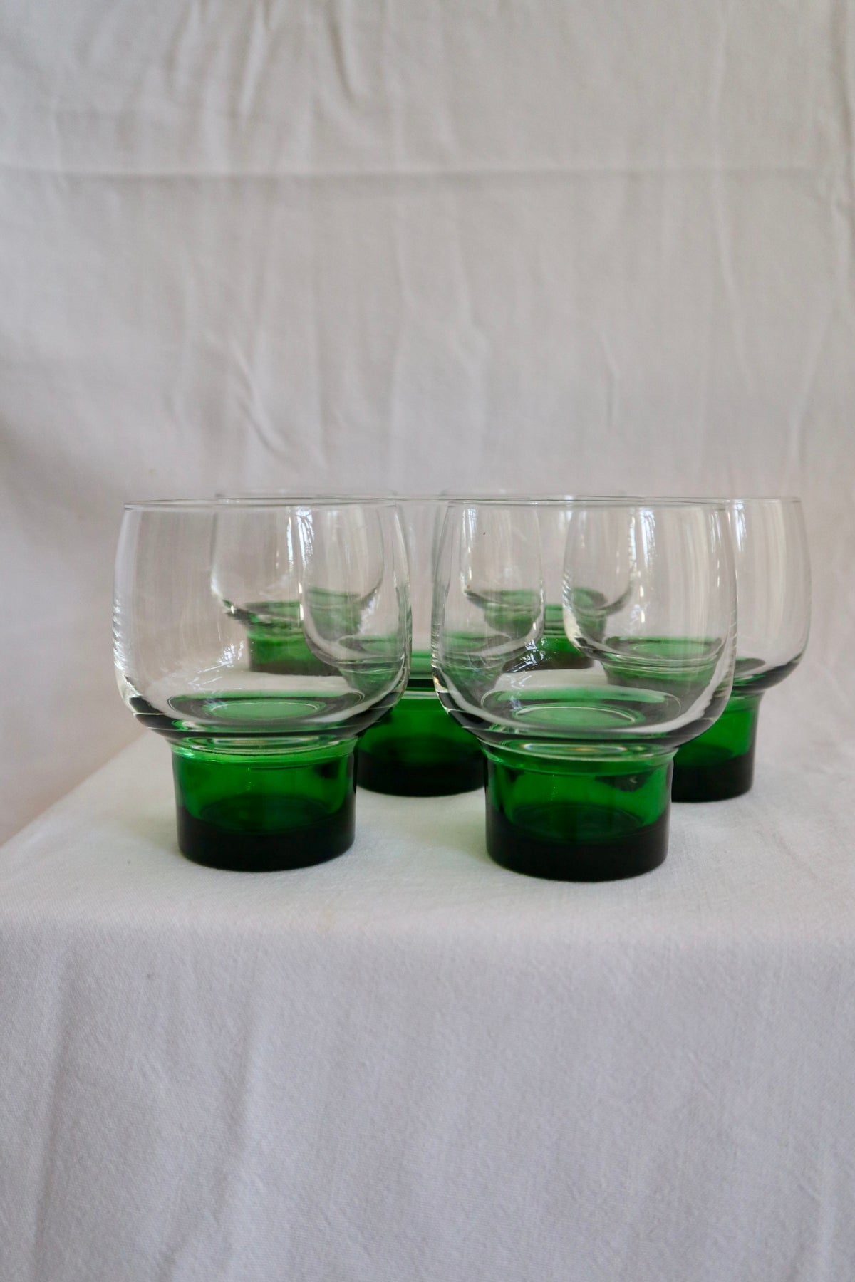 Set of 6 rare 1960s/70s French wine/cocktail glasses