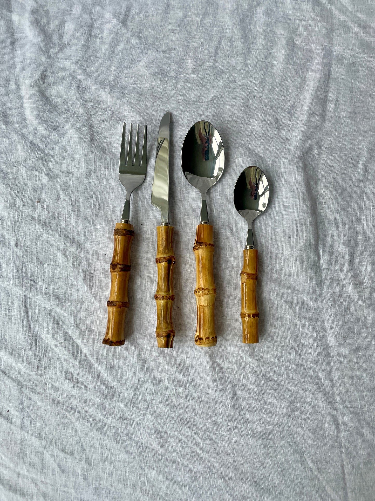 Bamboo cutlery set