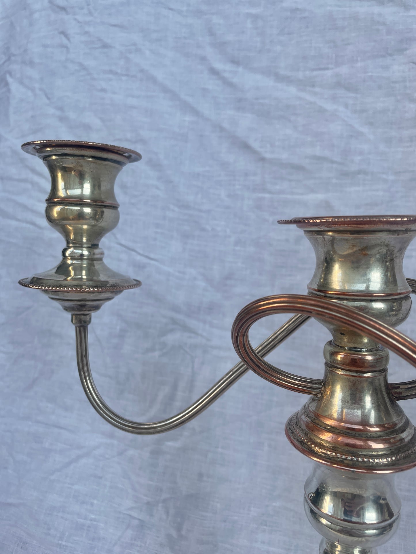 Silver candelabra