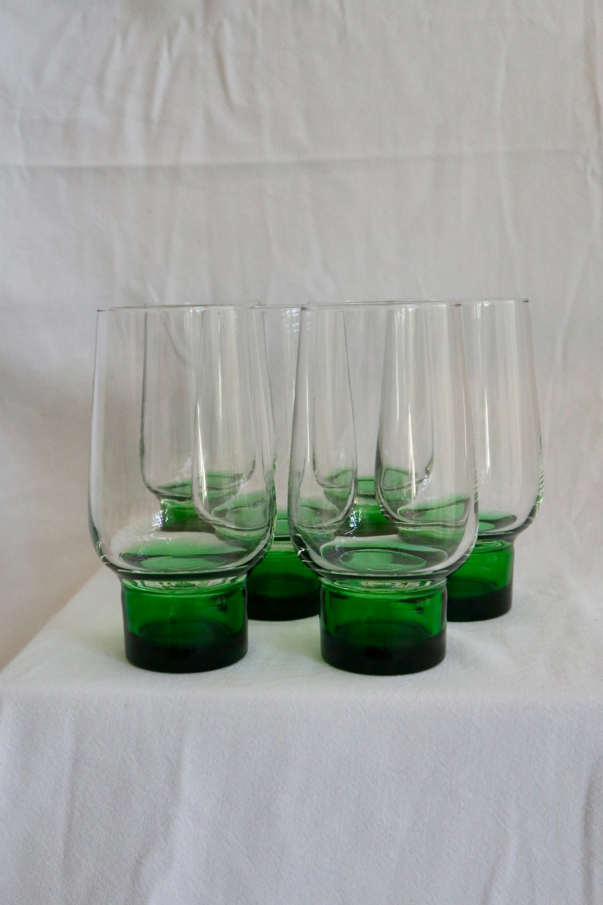 Set of 6 rare 1960s/70s French hiball glasses