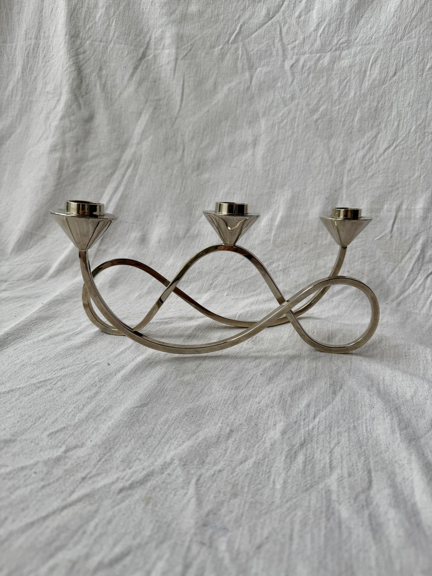 Silver plated candelabra