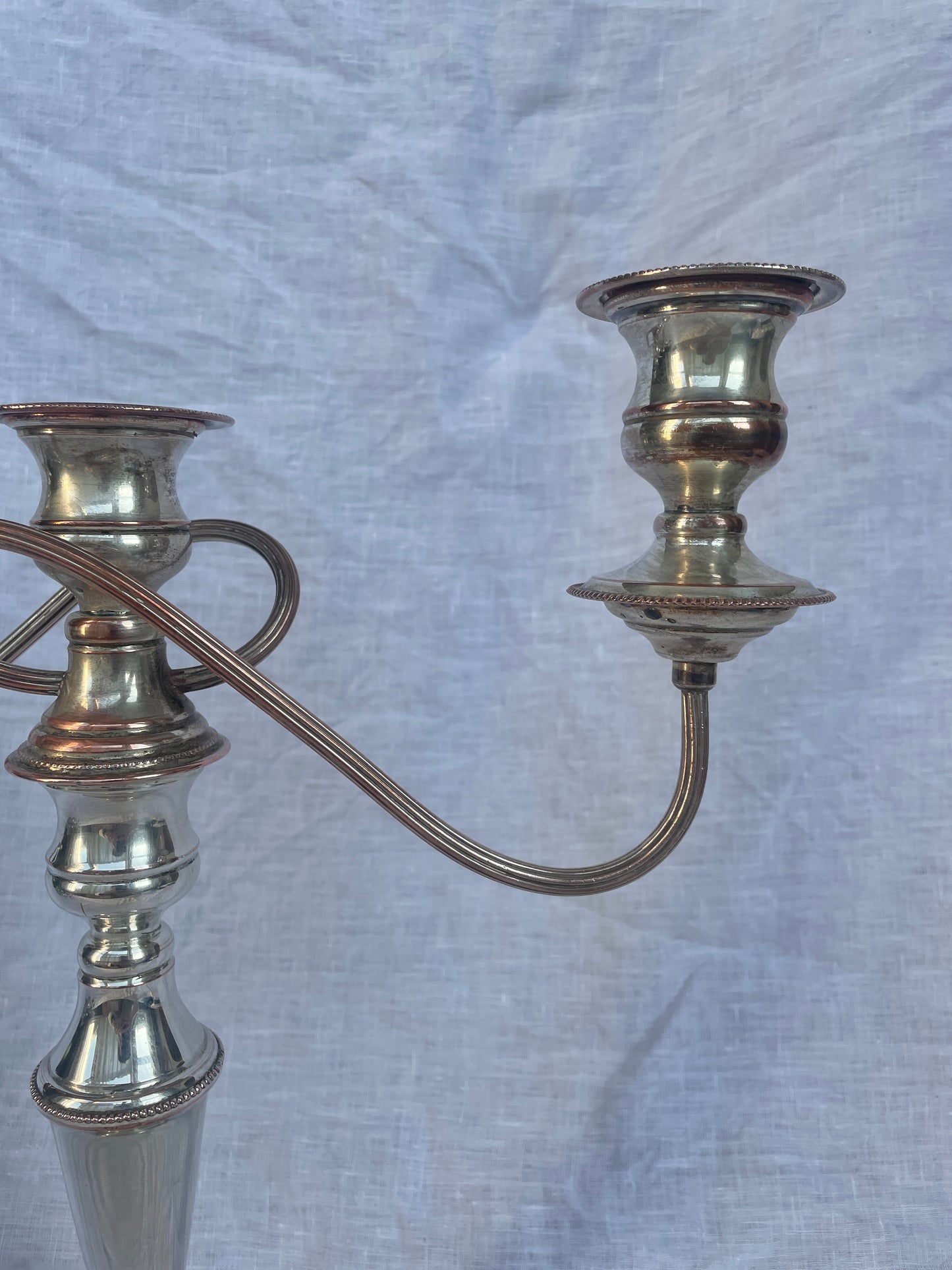 Silver candelabra