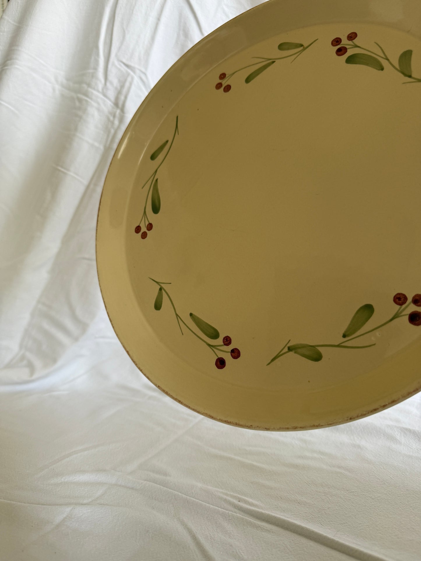 Large handpainted serving platter