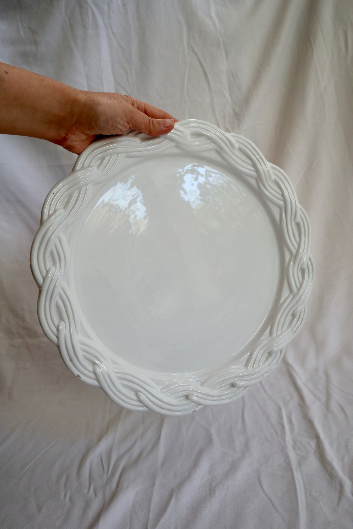Vintage Portuguese braided platter