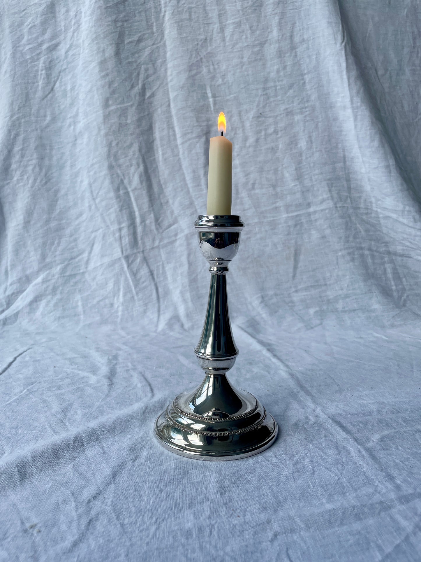 Silver plated candlestick