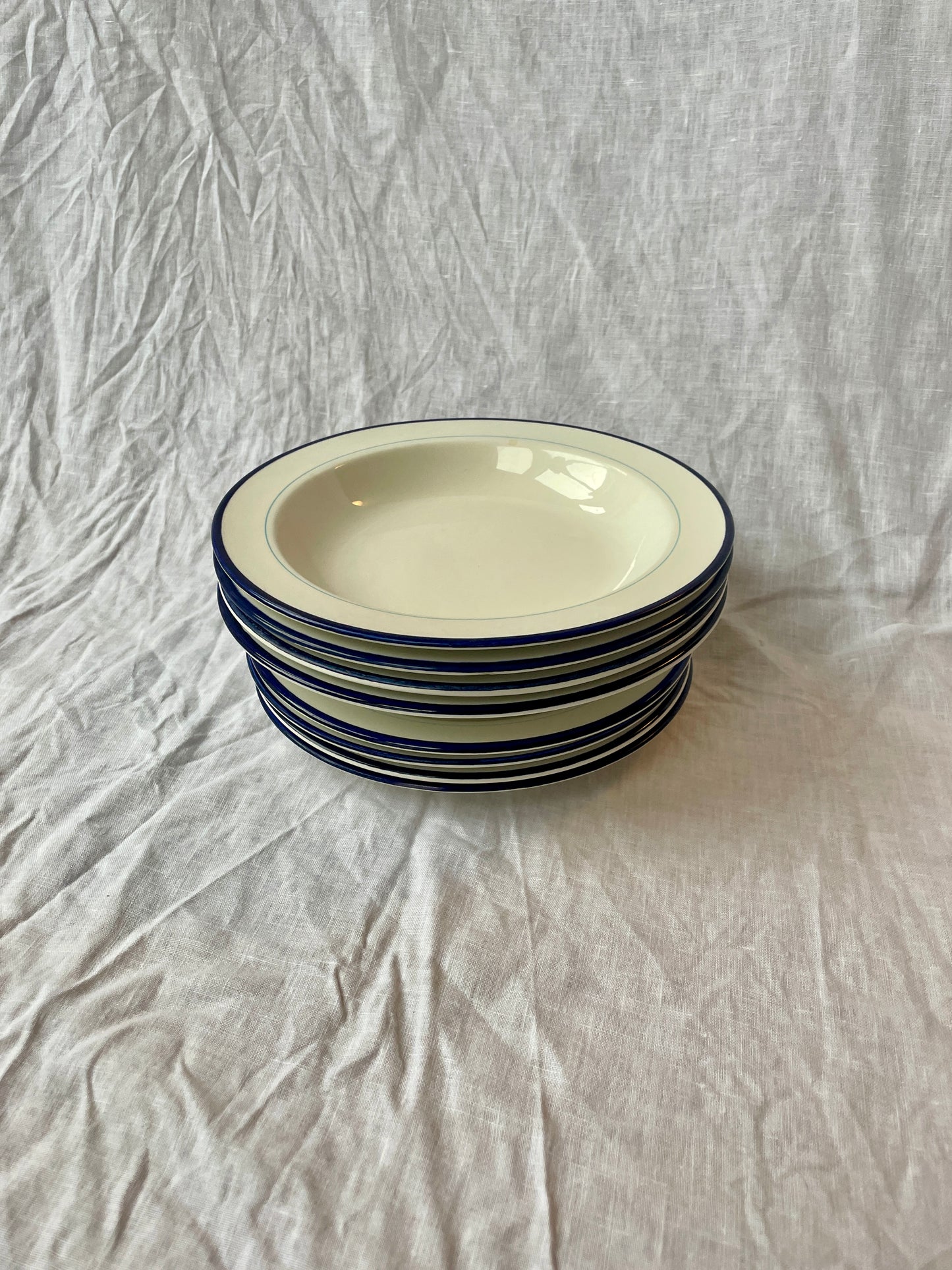 Italian pasta bowls and side plates