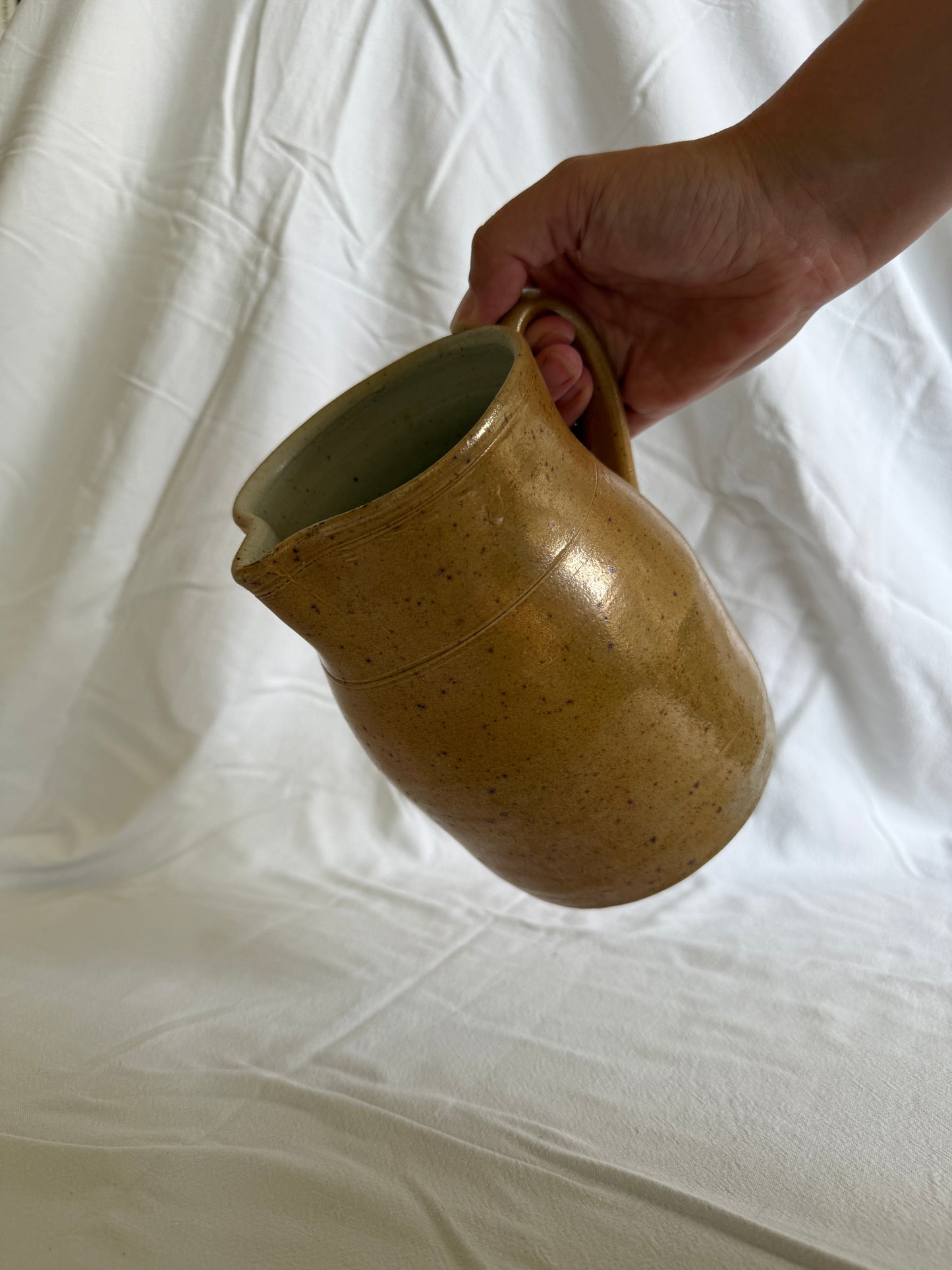 Handthrown stoneware jug