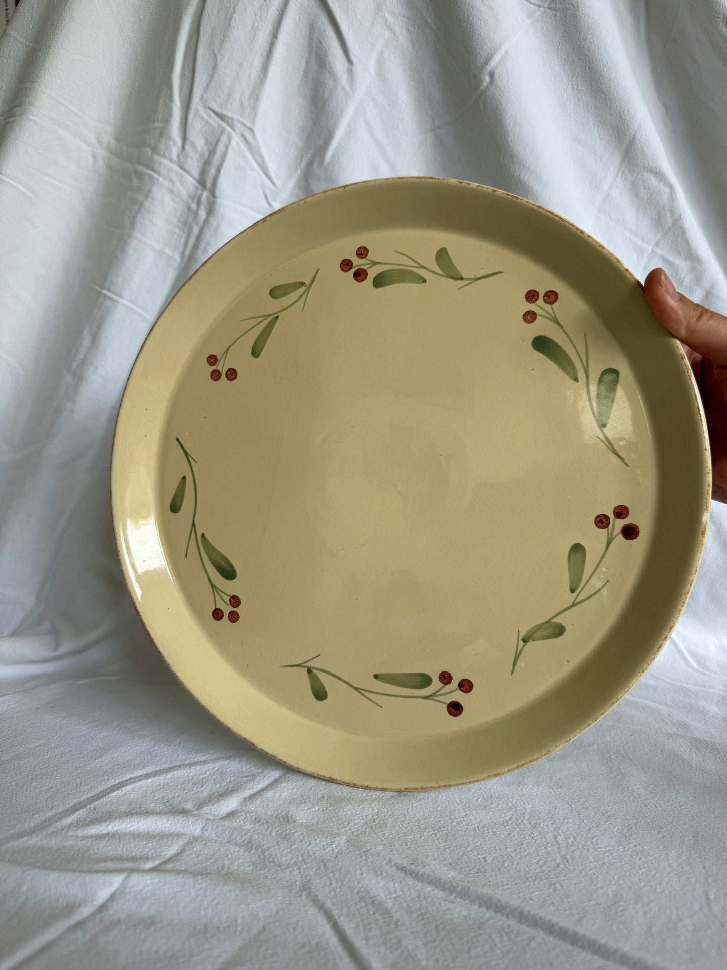 Large handpainted serving platter