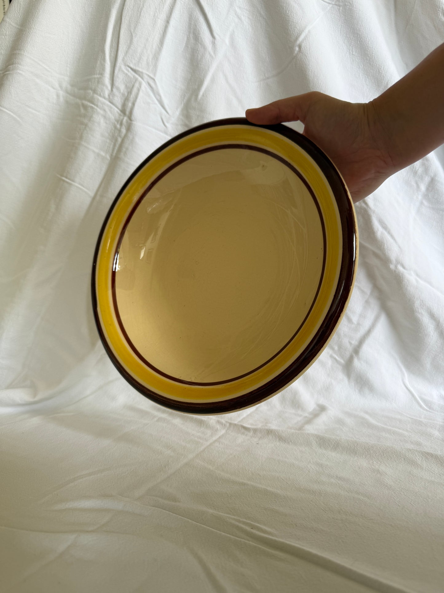 French ceramic serving bowl