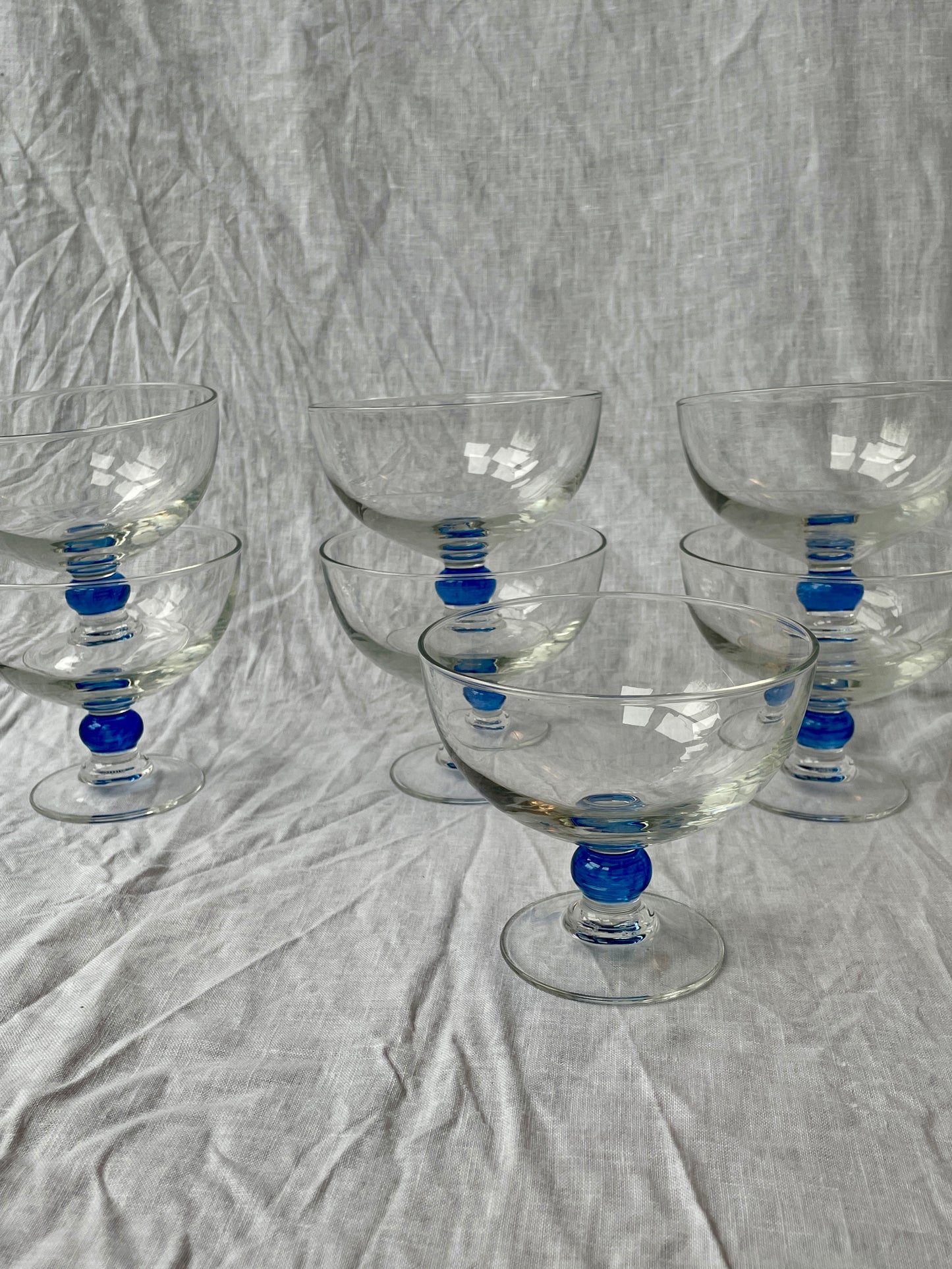 Vintage French dessert coupes