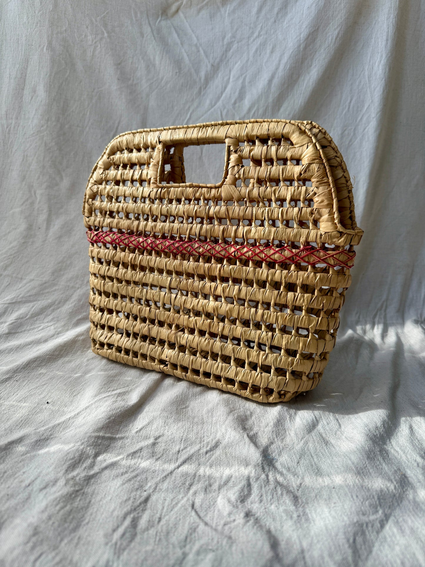 Straw shopper/beach bag