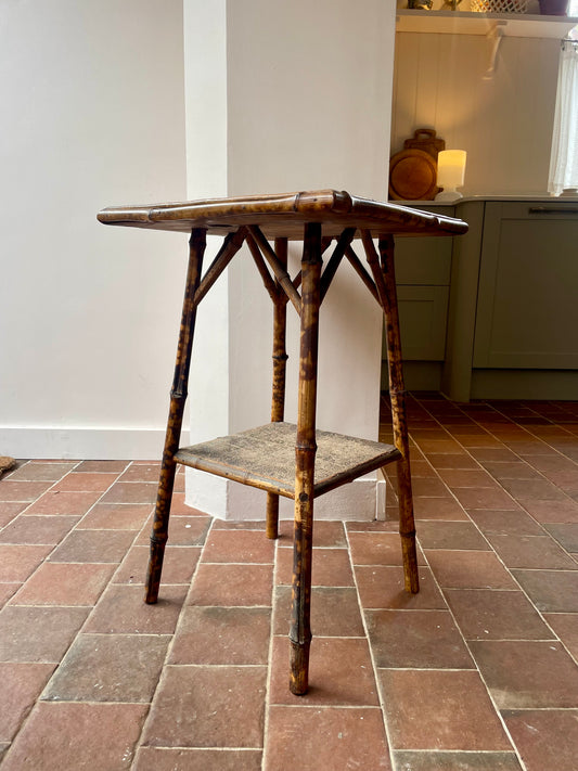 Edwardian bamboo side table