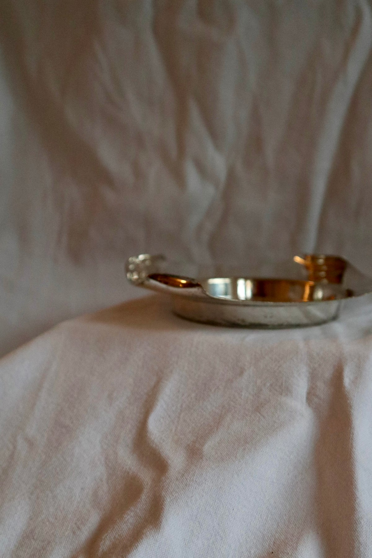 Art deco silver plated trinket dish