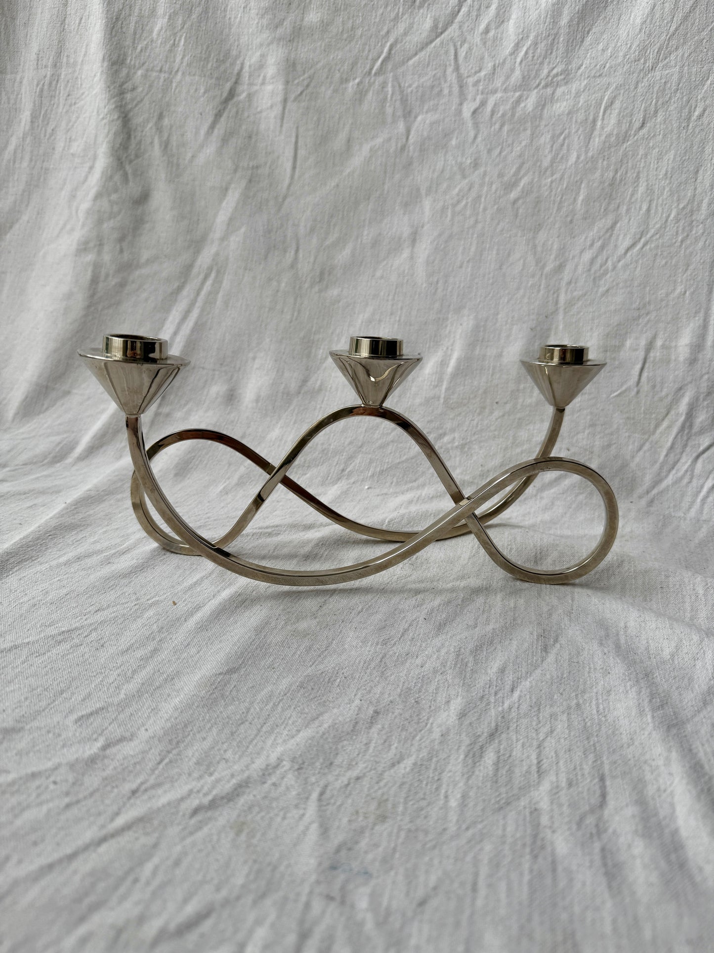 Silver plated candelabra