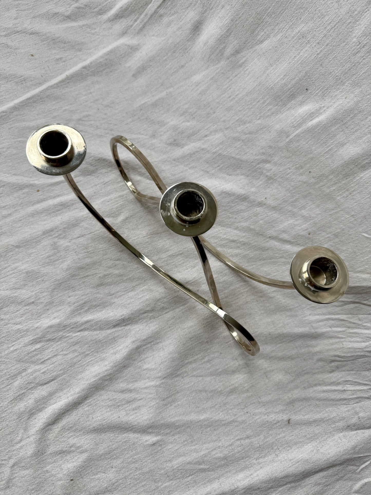 Silver plated candelabra