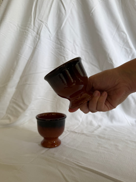 Pair of handmade ceramic cups