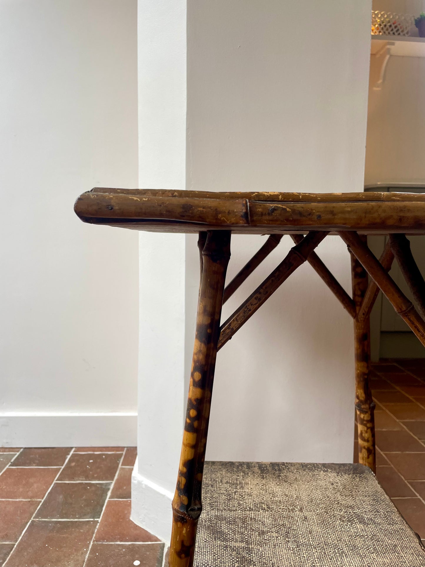 Edwardian bamboo side table