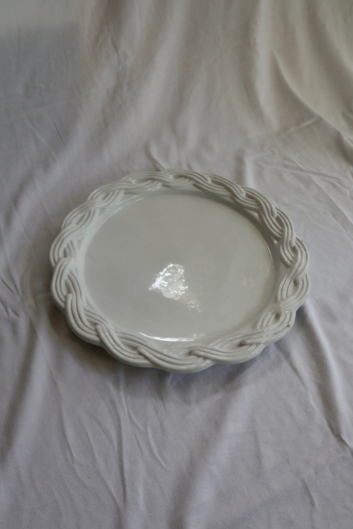Vintage Portuguese braided platter