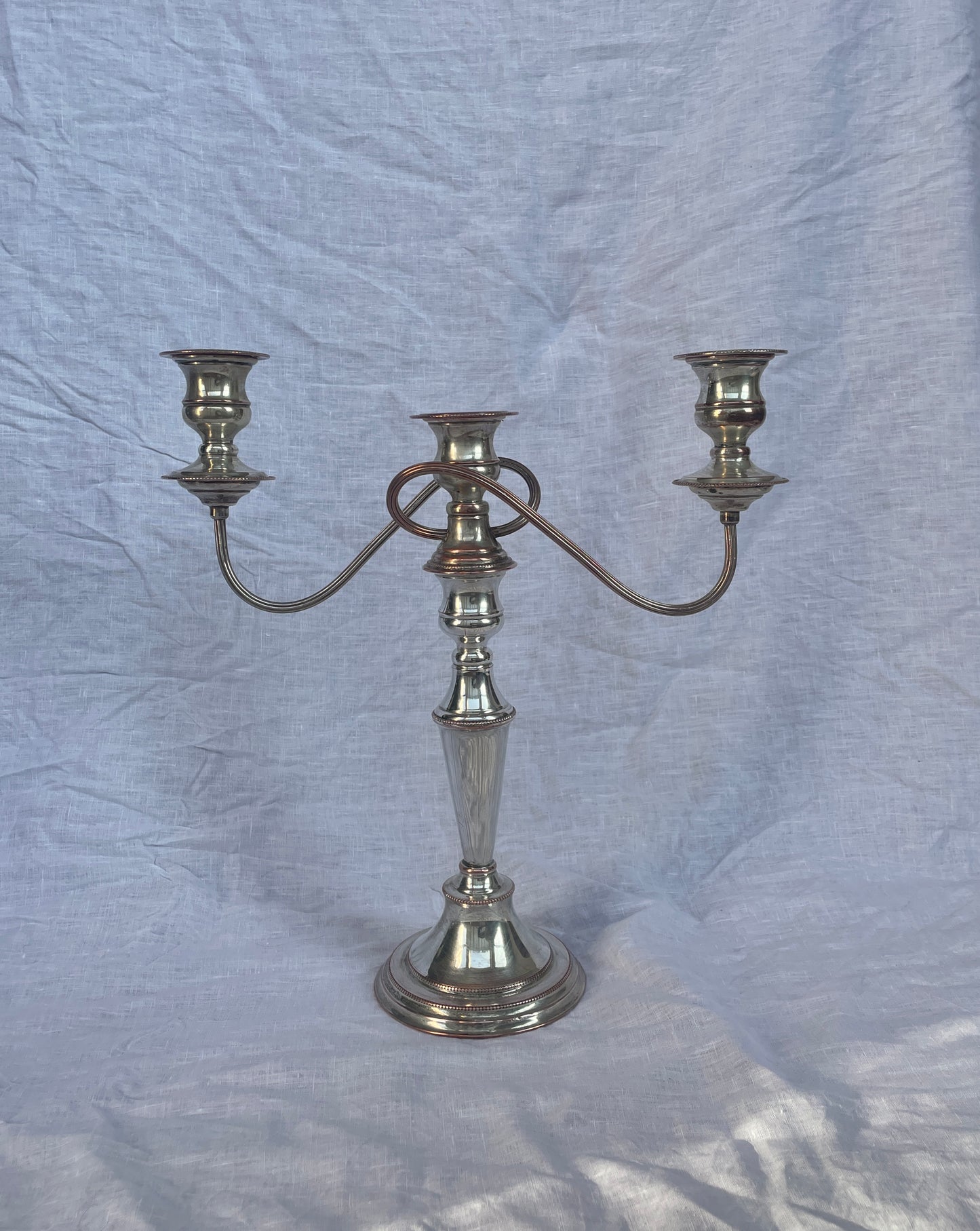 Silver candelabra