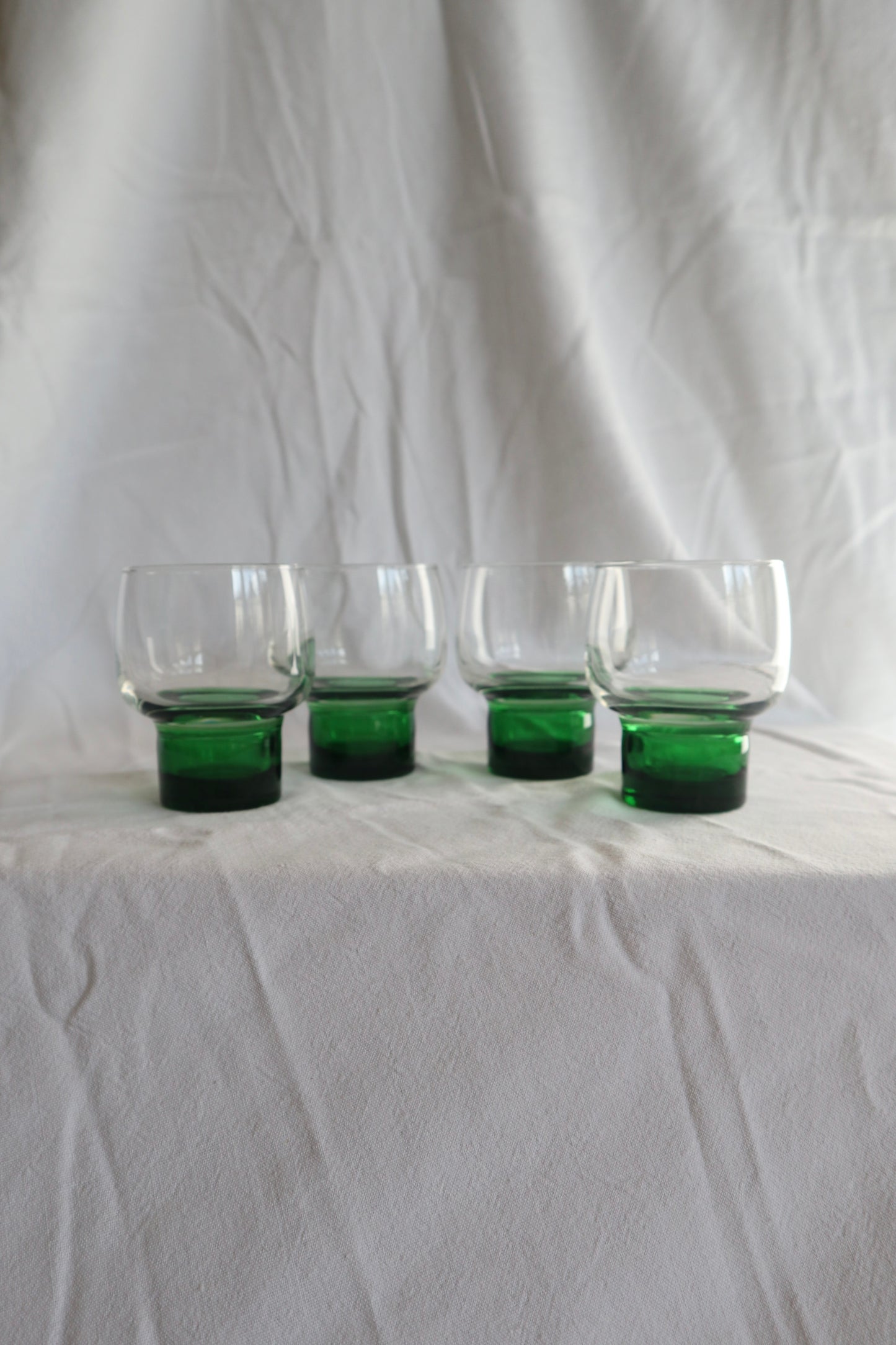 Rare set of 4 mid century French cocktail glasses