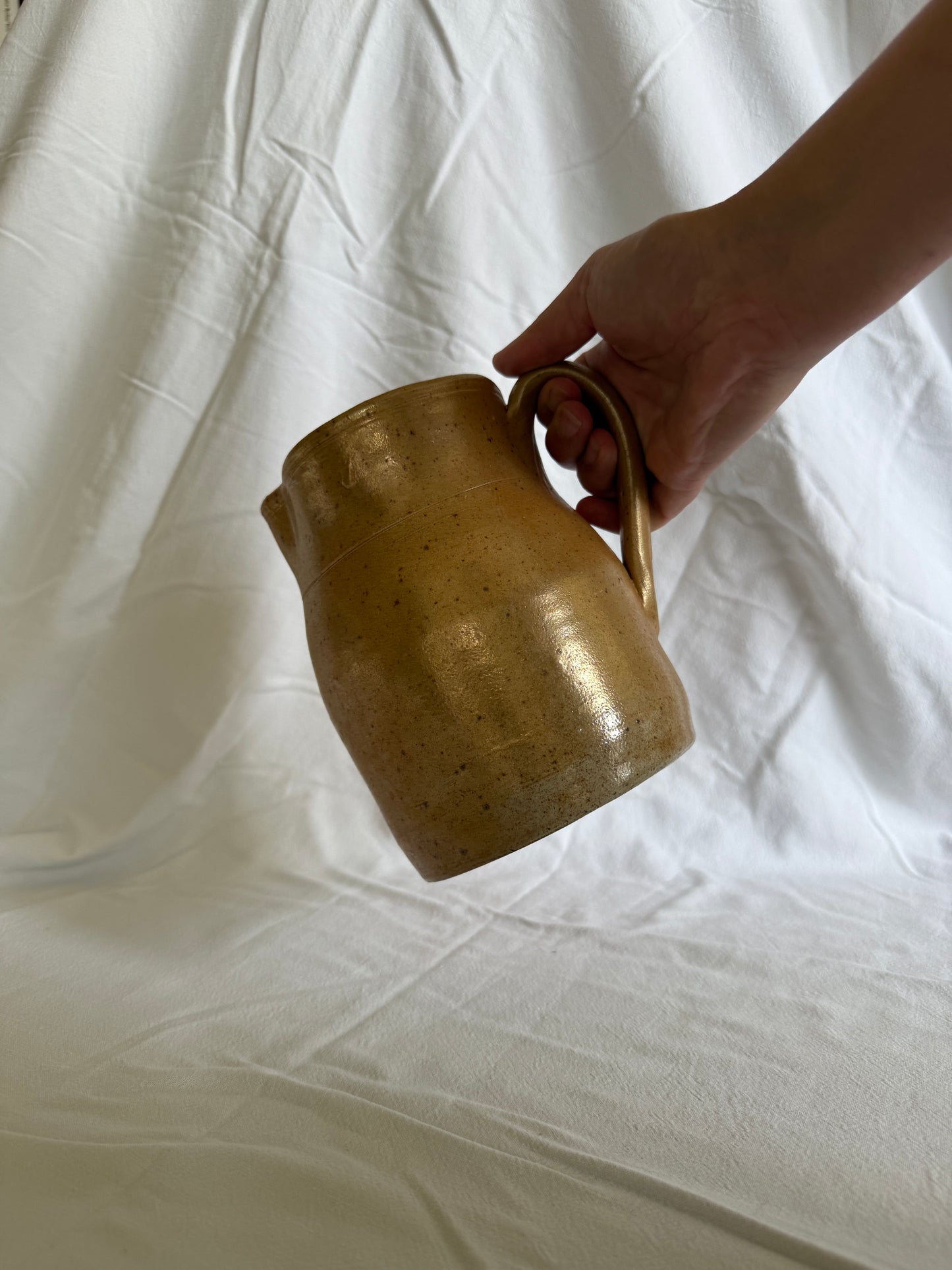 Handthrown stoneware jug