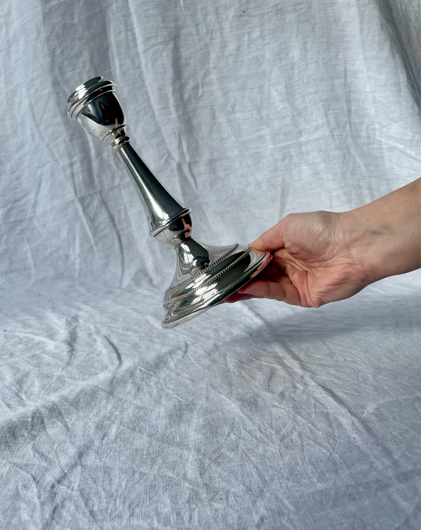 Silver plated candlestick