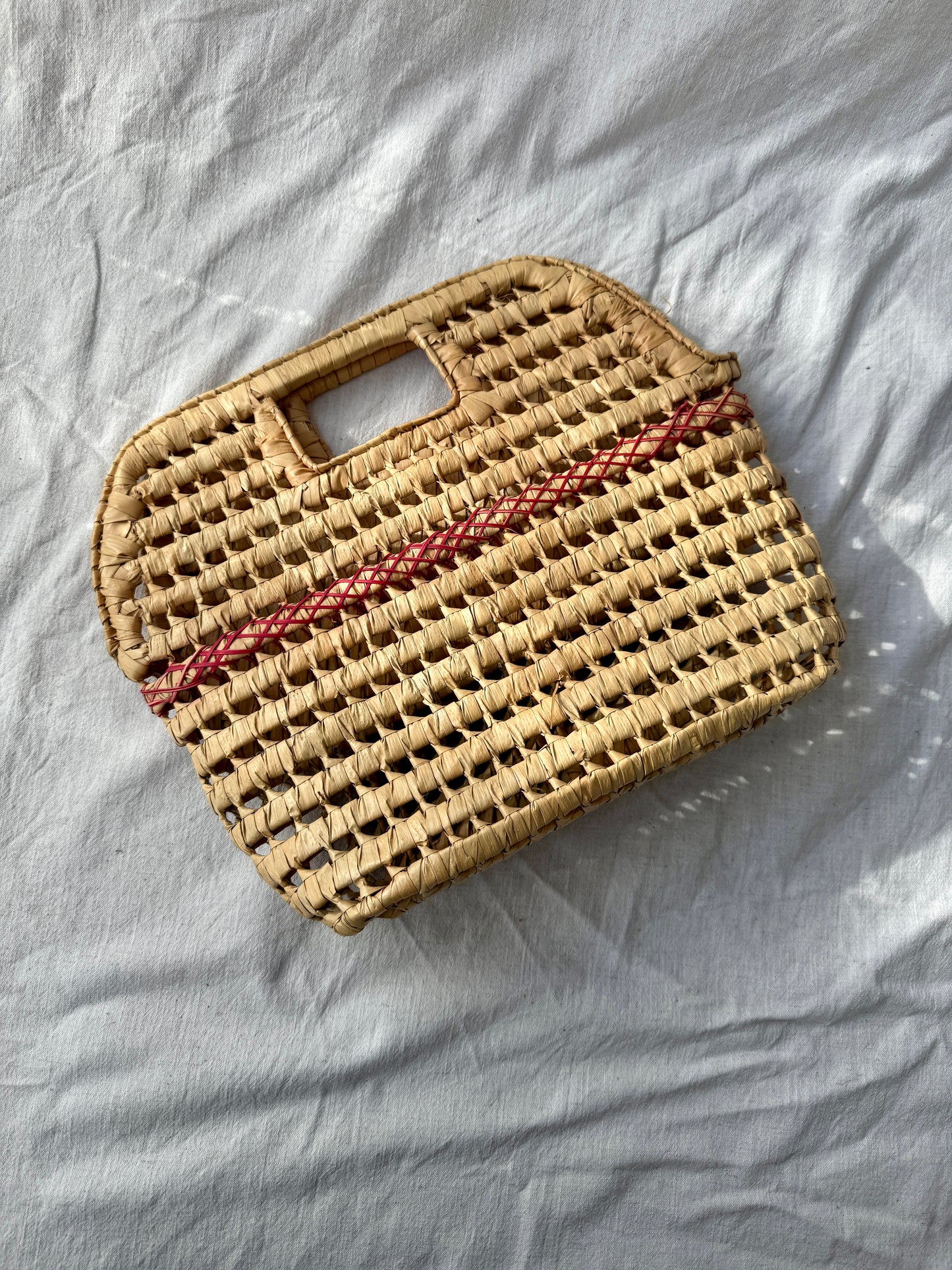 Straw shopper/beach bag