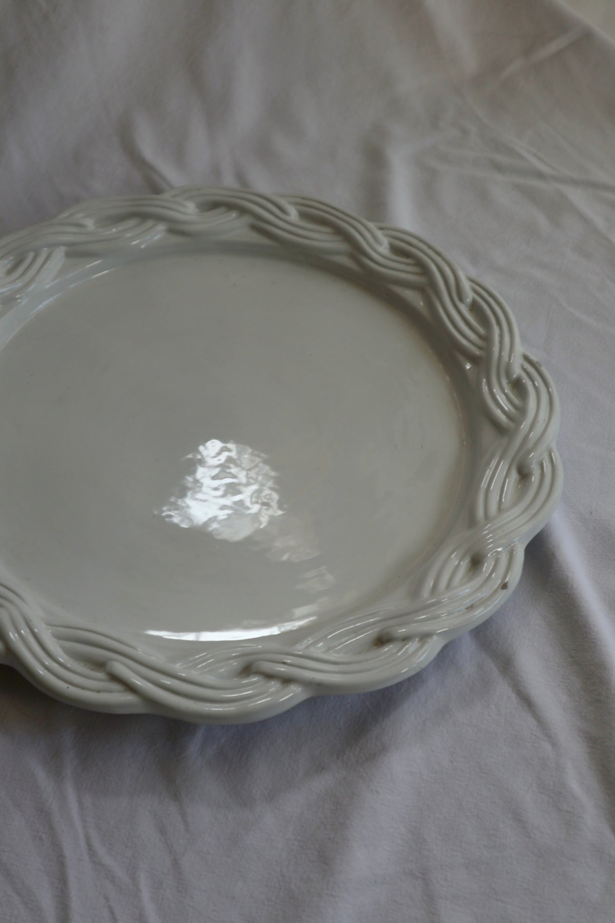Vintage Portuguese braided platter