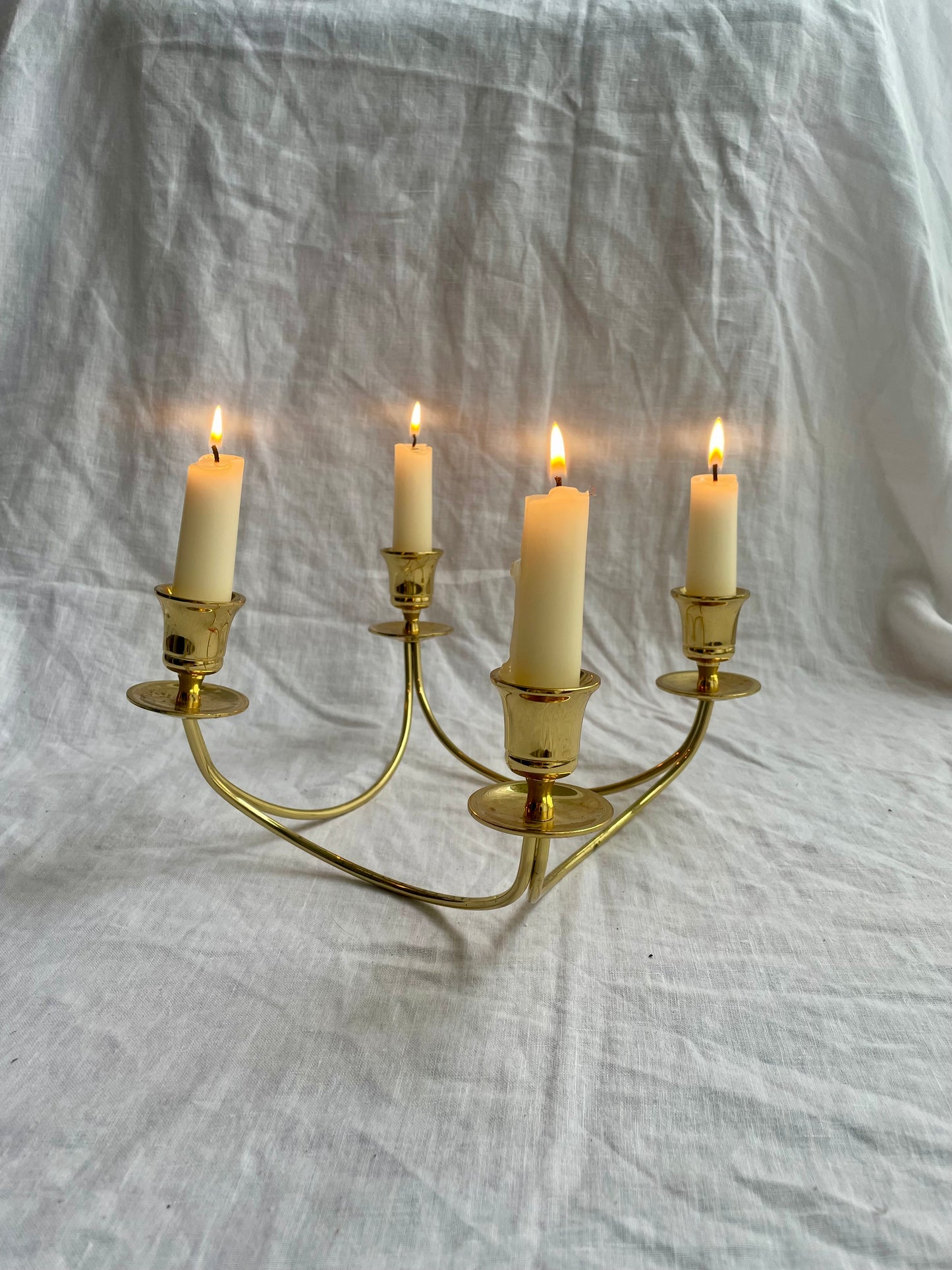 Brass candelabra