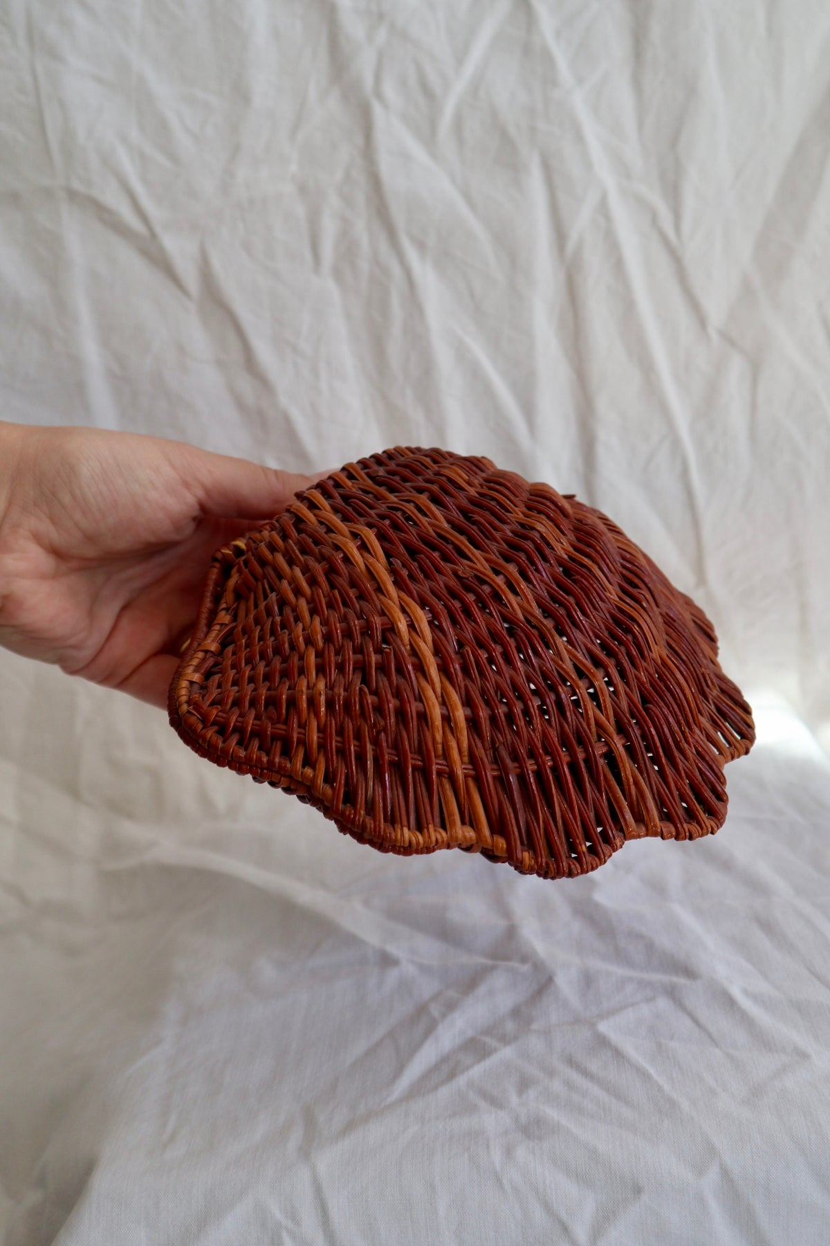 Antique French shell basket