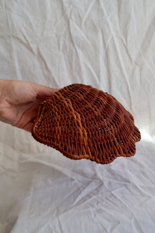 Antique French shell basket