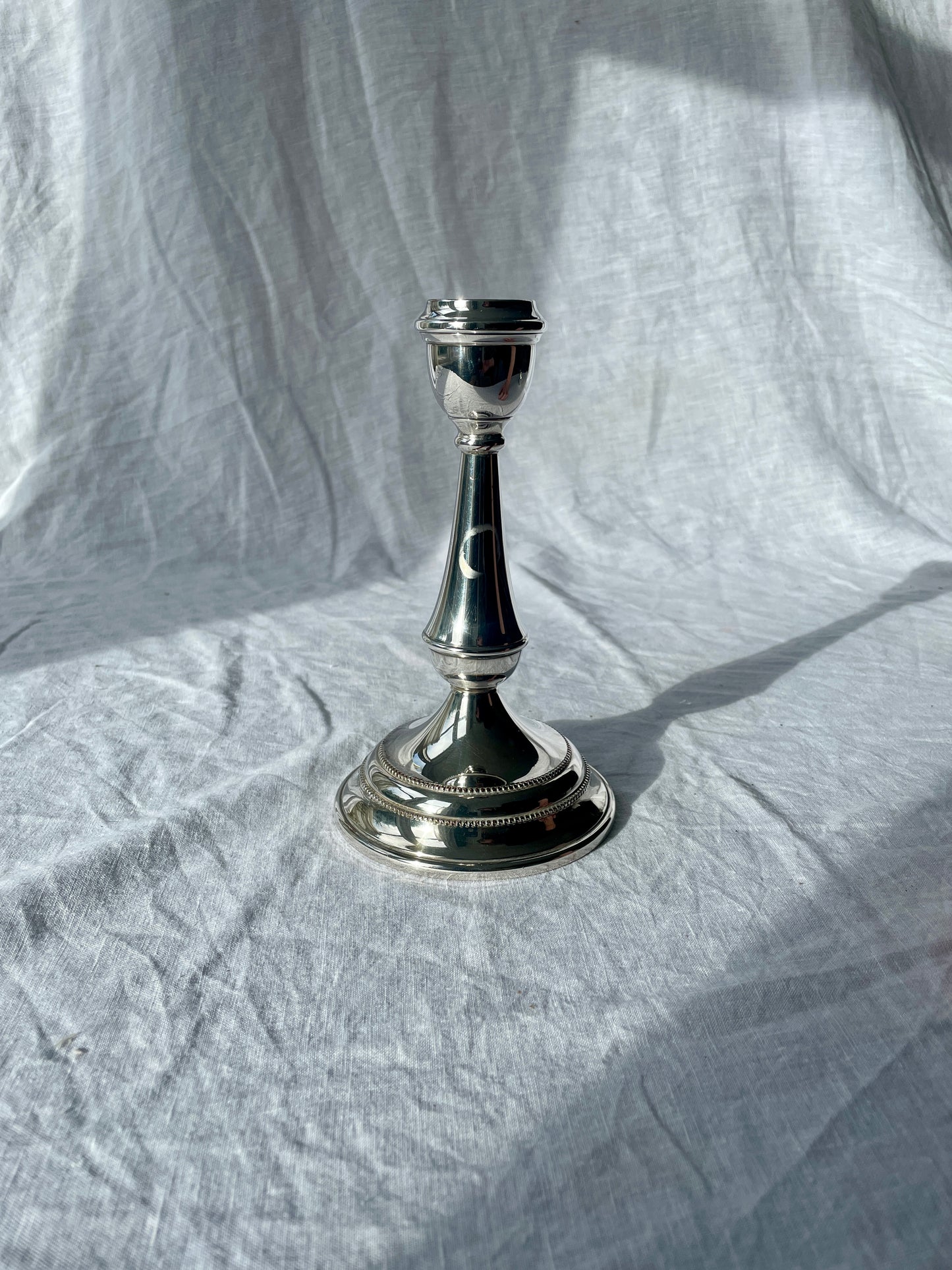 Silver plated candlestick